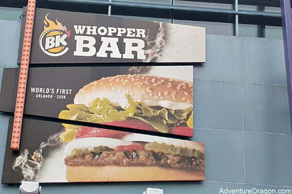 Best Fast Food at Orlando CityWalk - BK Whopper Bar CityWalk Orlando Restaurant