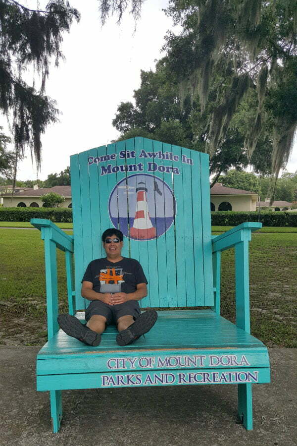 Things to Do in Mount Dora Florida - Sit Awhile in Mount Dora on a Giant Sized Chair